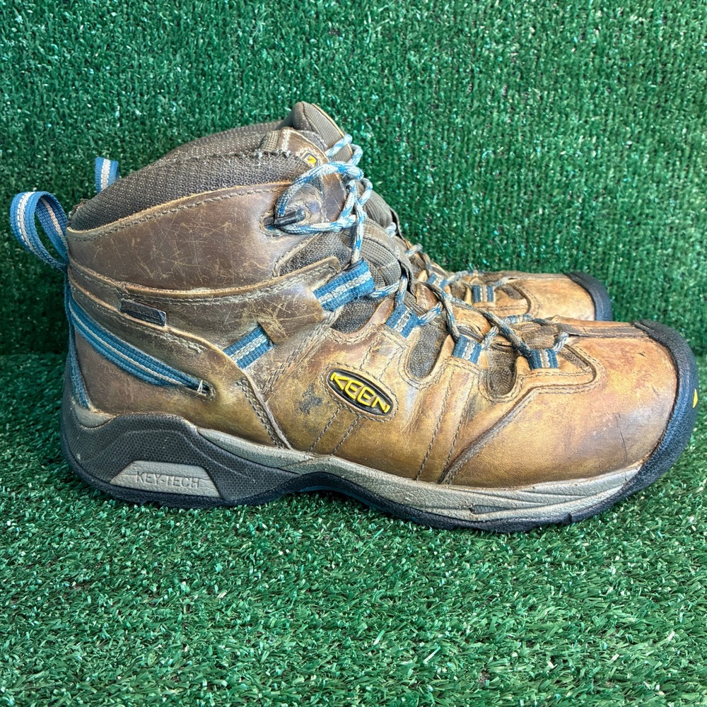 Keen Utility Detroit XT Mid Steel Toe Waterproof Work Hiking Boot Brown Mens 12D